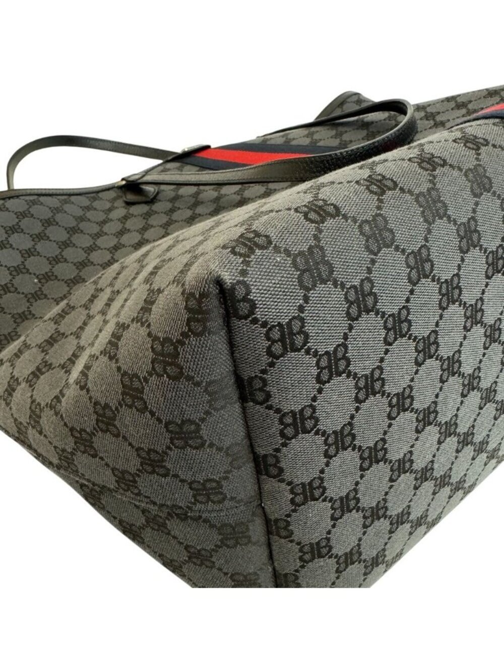 Gucci Hacker Project Large Shoulder Tote Sherry Line BB Pattern Black - Picture 3 of 8